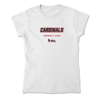 Ball State - NCAA Men's Swimming & Diving : Ryan Farmer - Classic Shersey Soft Style Women’s T-Shirt-0