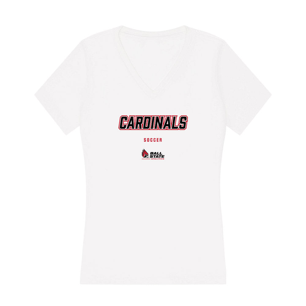 Ball State - NCAA Women's Soccer : Francesca Terrasi - Classic Shersey Women's V-Neck T-Shirt-0