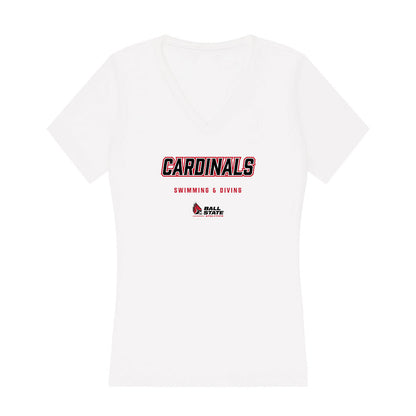 Ball State - NCAA Men's Swimming & Diving : Luke Pryor - Classic Shersey Women's V-Neck T-Shirt-0