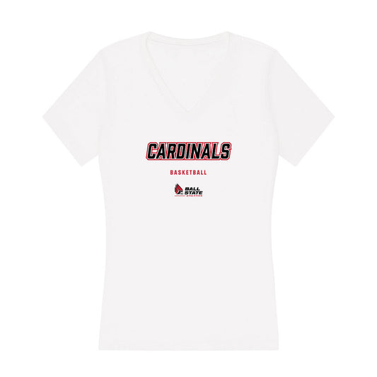 Ball State - NCAA Women's Basketball : Tessa Towers - Classic Shersey Women's V-Neck T-Shirt-0