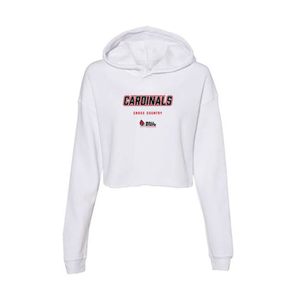 Ball State - NCAA Women's Cross Country : Emily Decker - Classic Shersey Women's Crop Fleece Hoodie-0