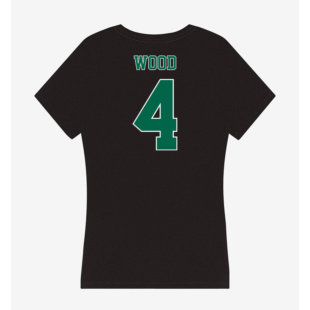 Tulane - NCAA Baseball : Tye Wood - Women's V-Neck T-Shirt-1