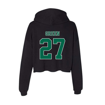 Tulane - NCAA Football : Chase Green - Women's Crop Fleece Hoodie-1