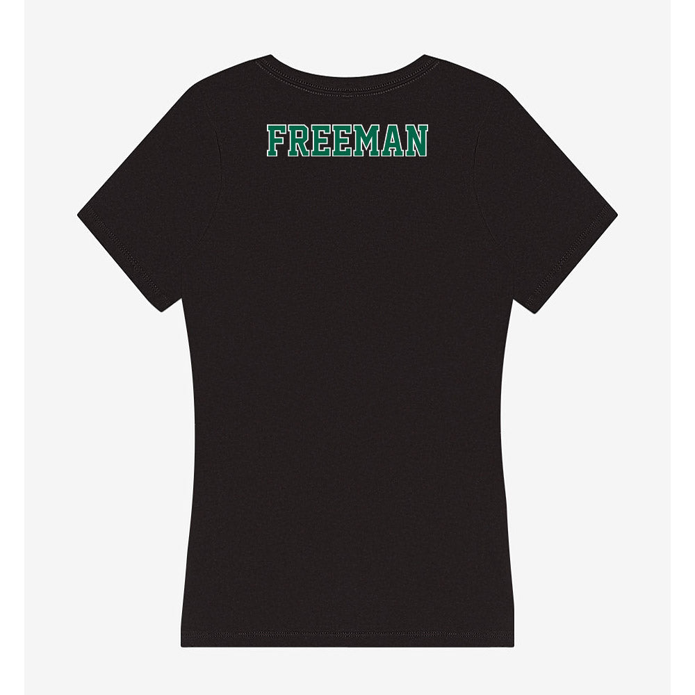 Tulane - NCAA Women's Swimming & Diving : Casey Freeman - Women's V-Neck T-Shirt-1