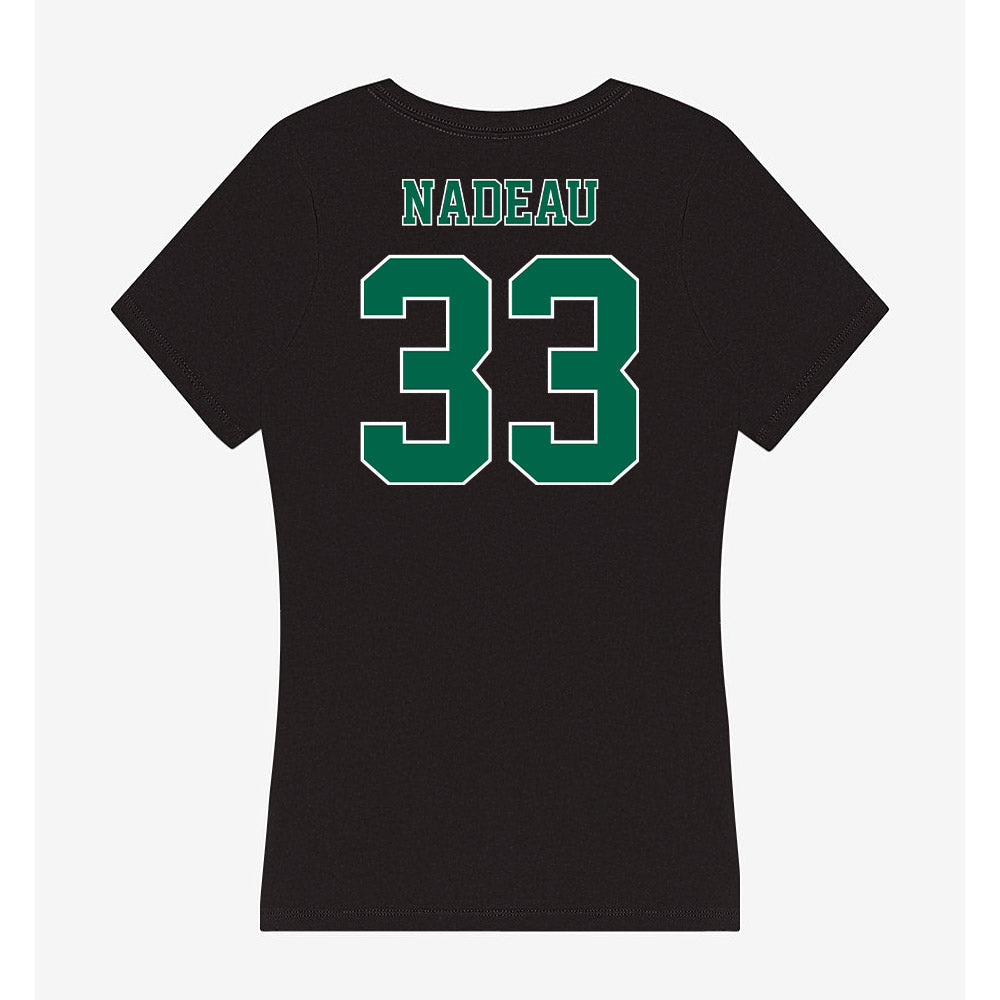 Tulane - NCAA Men's Basketball : Tj Nadeau - Women's V-Neck T-Shirt-1