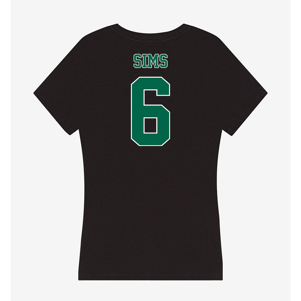 Tulane - NCAA Football : Joshua Sims - Women's V-Neck T-Shirt-1