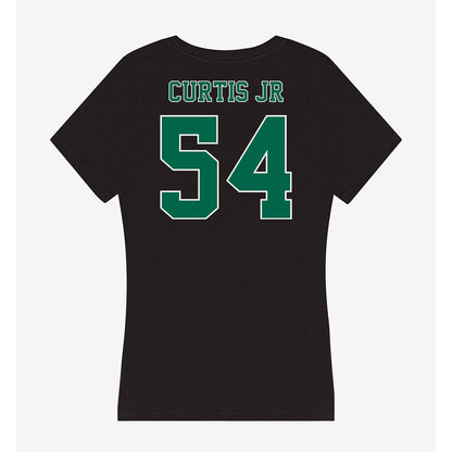Tulane - NCAA Football : Jeffrey Curtis Jr - Women's V-Neck T-Shirt-1