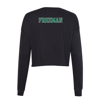 Tulane - NCAA Women's Swimming & Diving : Casey Freeman - Women's Cropped Crew Fleece-1