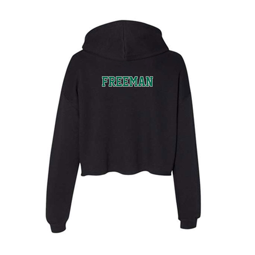 Tulane - NCAA Women's Swimming & Diving : Casey Freeman - Women's Crop Fleece Hoodie-1