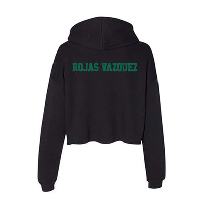 Tulane - NCAA Women's Cross Country : Dana Rojas Vazquez - Women's Crop Fleece Hoodie-1