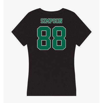 Tulane - NCAA Football : Colby Simpson - Women's V-Neck T-Shirt-1