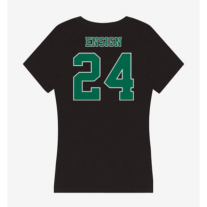 Tulane - NCAA Beach Volleyball : Tawny Ensign - Women's V-Neck T-Shirt-1