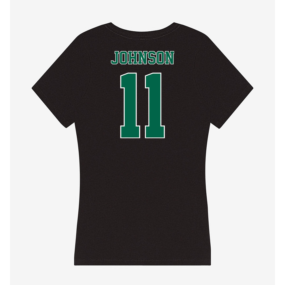 Tulane - NCAA Football : Trace Johnson - Women's V-Neck T-Shirt-1