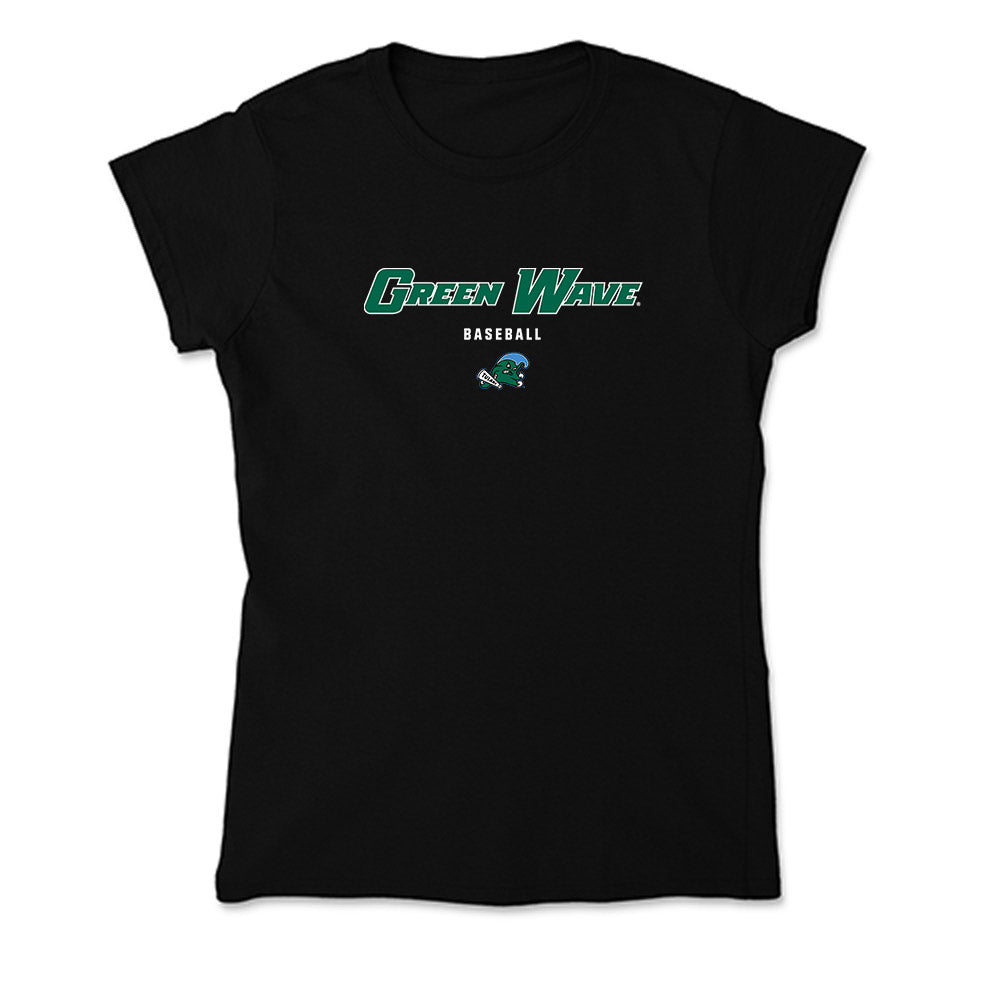 Tulane - NCAA Baseball : Jack Brafa - Soft Style Women’s T-Shirt-0
