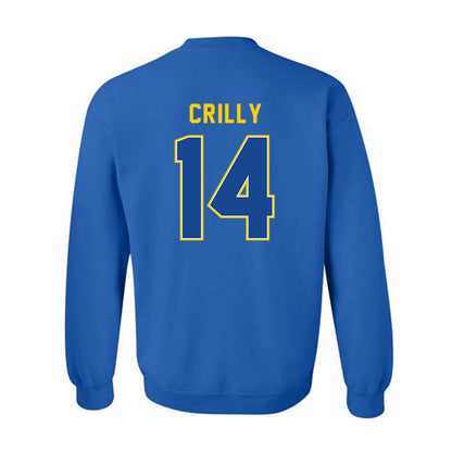 UAF - NCAA Men's Basketball : Davis Crilly - Classic Shersey Crewneck Sweatshirt-1