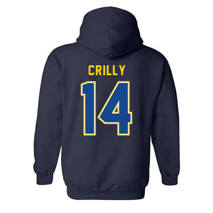 UAF - NCAA Men's Basketball : Davis Crilly - Classic Shersey Hooded Sweatshirt-1