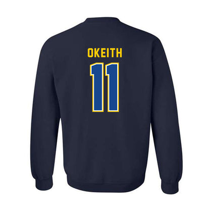 UAF - NCAA Men's Basketball : Jalai Okeith - Classic Shersey Crewneck Sweatshirt-1