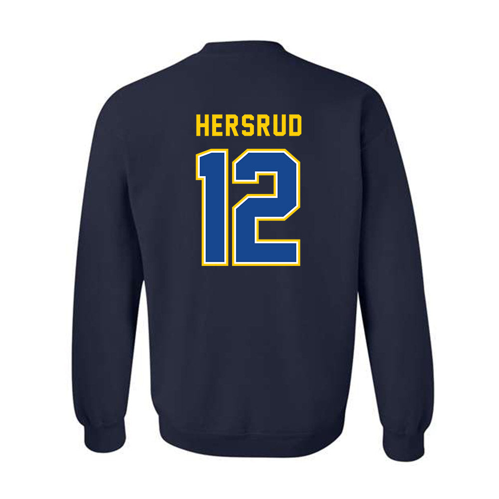 UAF - NCAA Men's Basketball : Jeremiah Hersrud - Classic Shersey Crewneck Sweatshirt-1