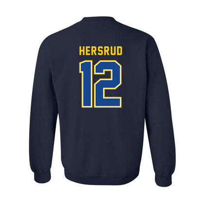 UAF - NCAA Men's Basketball : Jeremiah Hersrud - Classic Shersey Crewneck Sweatshirt-1