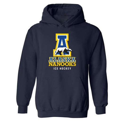 UAF - NCAA Men's Ice Hockey : Seth Fryer - Classic Shersey Hooded Sweatshirt-0