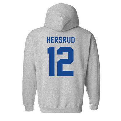 UAF - NCAA Men's Basketball : Jeremiah Hersrud - Classic Shersey Hooded Sweatshirt-1
