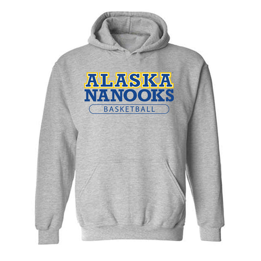 UAF - NCAA Men's Basketball : Jeremiah Hersrud - Classic Shersey Hooded Sweatshirt-0