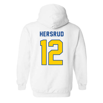 UAF - NCAA Men's Basketball : Jeremiah Hersrud - Classic Shersey Hooded Sweatshirt-1