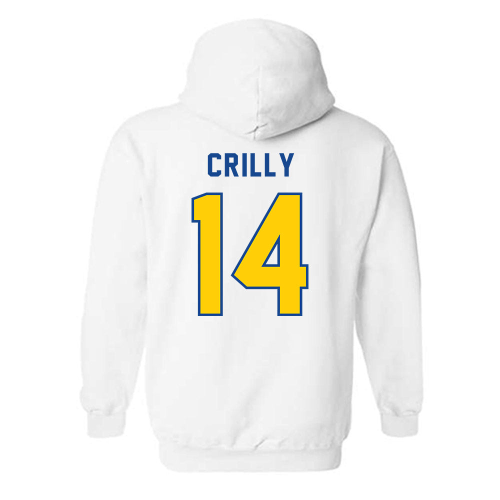 UAF - NCAA Men's Basketball : Davis Crilly - Classic Shersey Hooded Sweatshirt-1