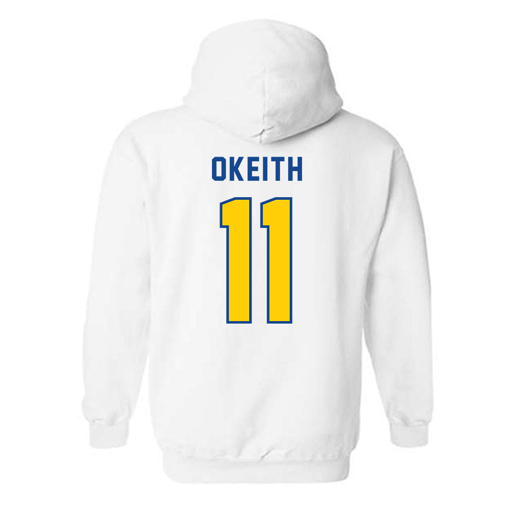 UAF - NCAA Men's Basketball : Jalai Okeith - Classic Shersey Hooded Sweatshirt-1