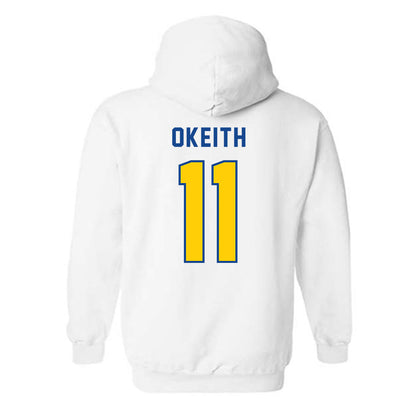 UAF - NCAA Men's Basketball : Jalai Okeith - Classic Shersey Hooded Sweatshirt-1