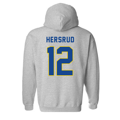 UAF - NCAA Men's Basketball : Jeremiah Hersrud - Classic Shersey Hooded Sweatshirt-1