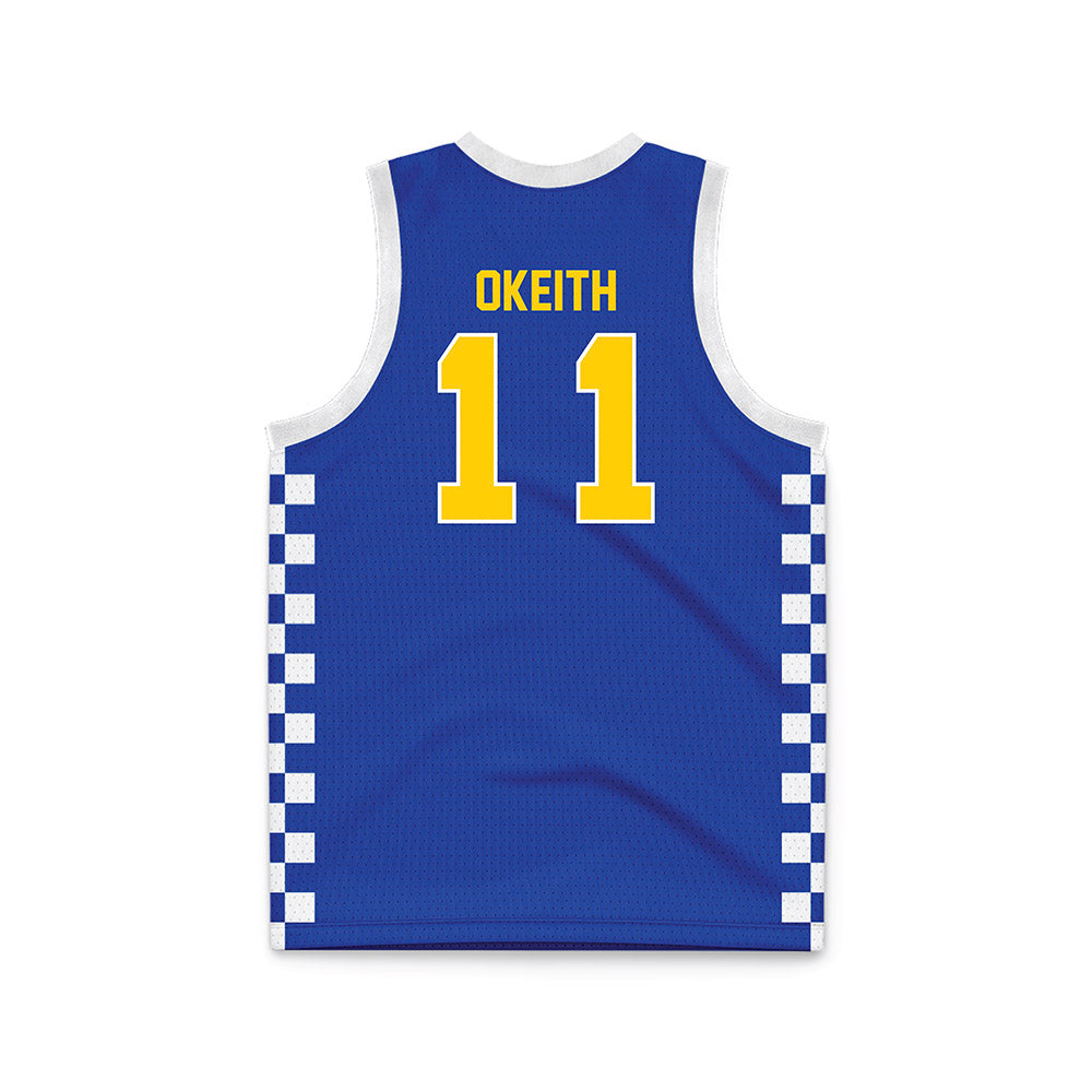 UAF - NCAA Men's Basketball : Jalai Okeith - Basketball Jersey-1