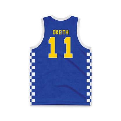 UAF - NCAA Men's Basketball : Jalai Okeith - Basketball Jersey-1