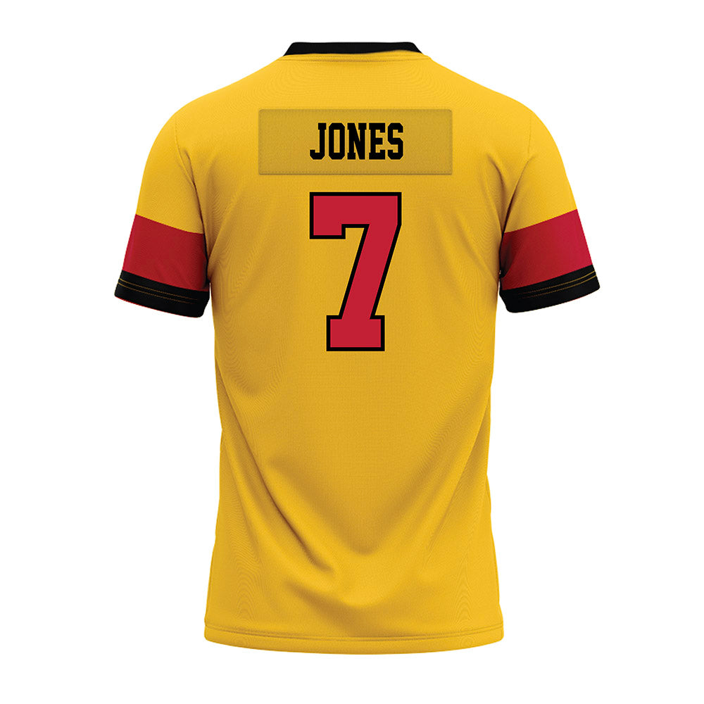 Ferris State - NCAA Football : Marcel Jones - 2024 Yellow Premium Football Jersey-1