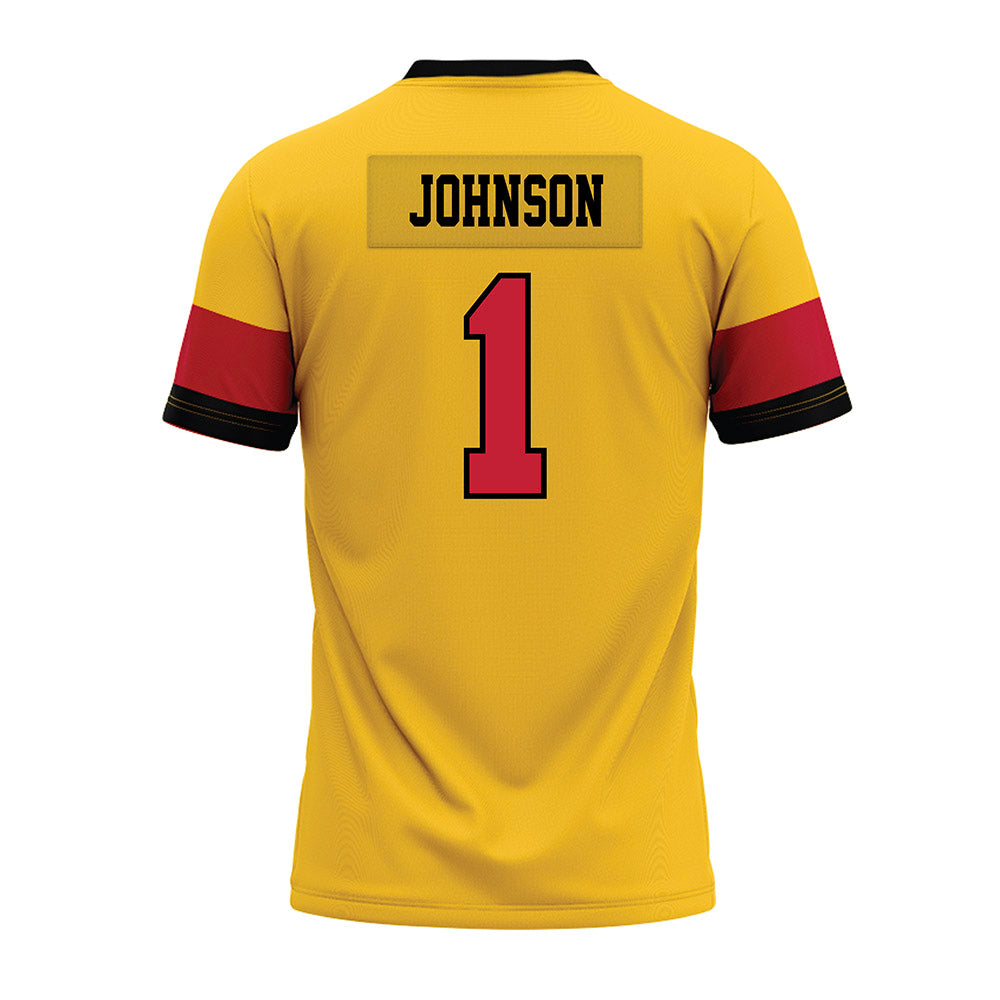 Ferris State - NCAA Football : Jalen Johnson - 2024 Yellow Premium Football Jersey-1
