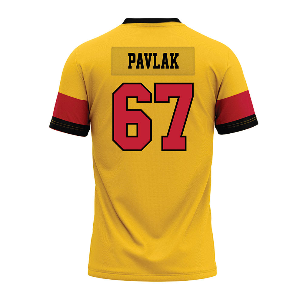 Ferris State - NCAA Football : Avery Pavlak - 2024 Yellow Premium Football Jersey-1