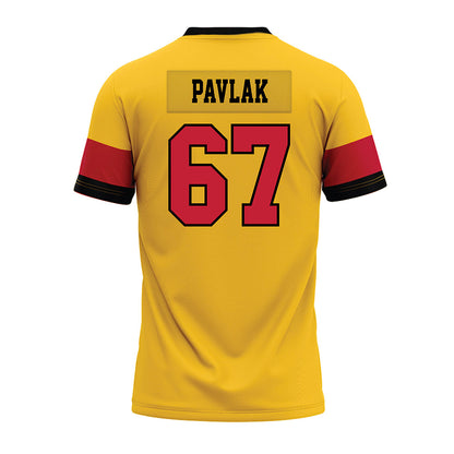 Ferris State - NCAA Football : Avery Pavlak - 2024 Yellow Premium Football Jersey-1