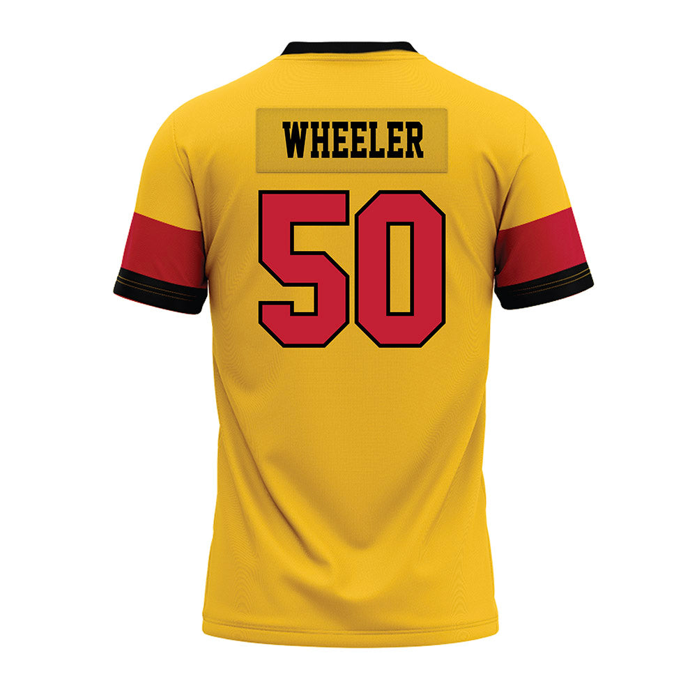 Ferris State - NCAA Football : Deshaun Wheeler - 2024 Yellow Premium Football Jersey-1