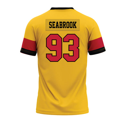 Ferris State - NCAA Football : Erick Seabrook - 2024 Yellow Premium Football Jersey-1