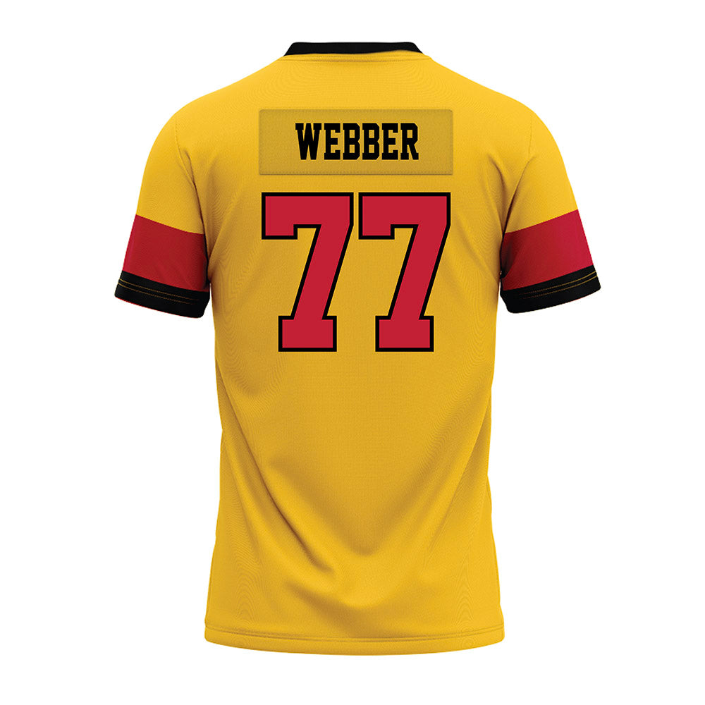 Ferris State - NCAA Football : Tyrone Webber - 2024 Yellow Premium Football Jersey-1