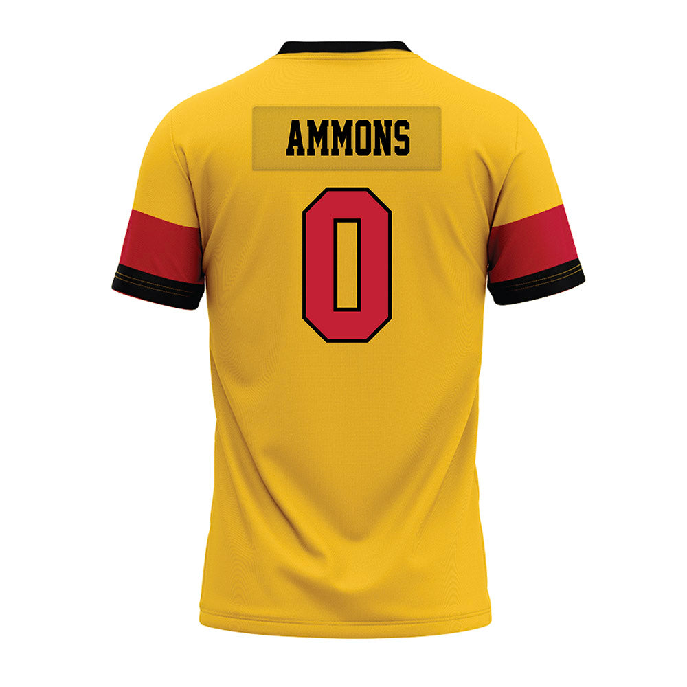 Ferris State - NCAA Football : Jaylon Ammons - 2024 Yellow Premium Football Jersey-1