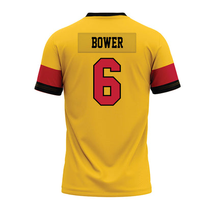 Ferris State - NCAA Football : Tarick Bower - 2024 Yellow Premium Football Jersey-1