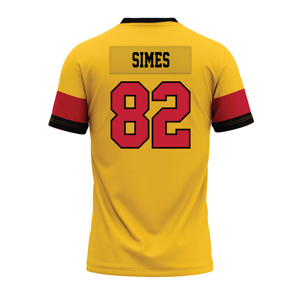 Ferris State - NCAA Football : Kevin Simes - 2024 Yellow Premium Football Jersey-1