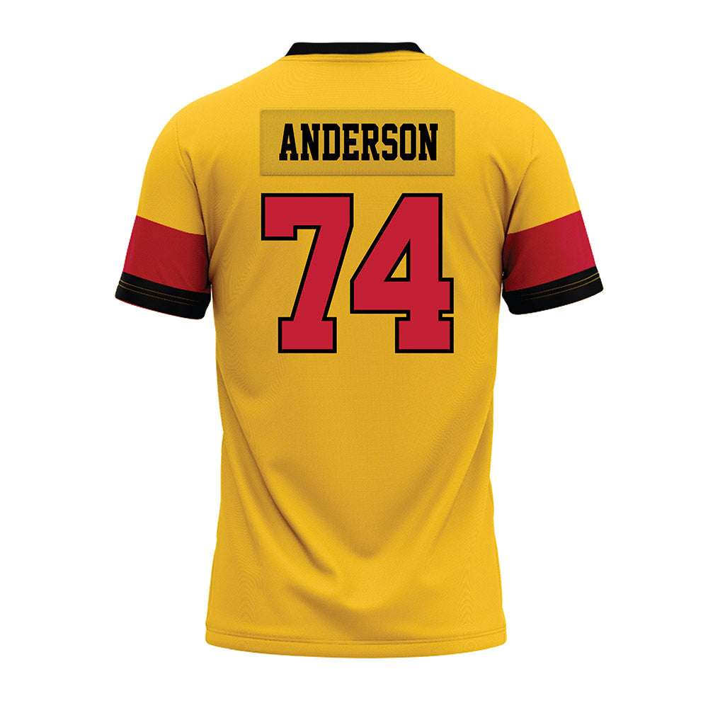 Ferris State - NCAA Football : Bobby Anderson - 2024 Yellow Premium Football Jersey-1