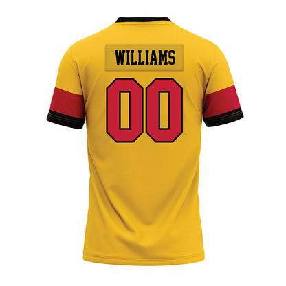Ferris State - NCAA Football : Jamison Williams - 2024 Yellow Premium Football Jersey-1