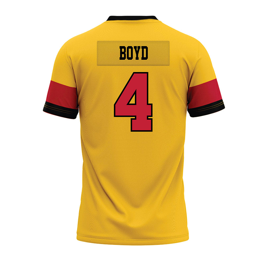 Ferris State - NCAA Football : Tae Boyd - 2024 Yellow Premium Football Jersey-1
