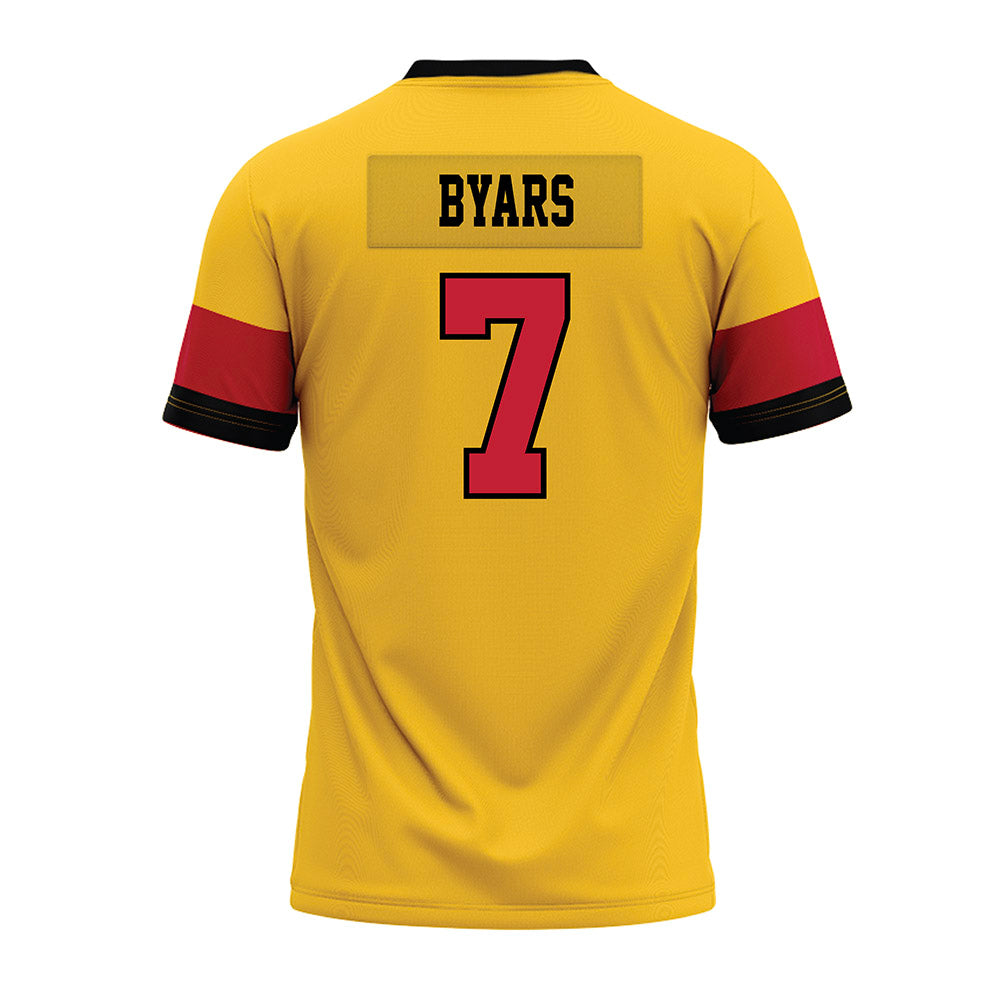 Ferris State - NCAA Football : Zay Byars - 2024 Yellow Premium Football Jersey-1
