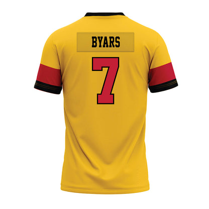 Ferris State - NCAA Football : Zay Byars - 2024 Yellow Premium Football Jersey-1