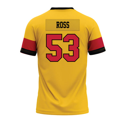 Ferris State - NCAA Football : Ryan Ross - 2024 Yellow Premium Football Jersey-1