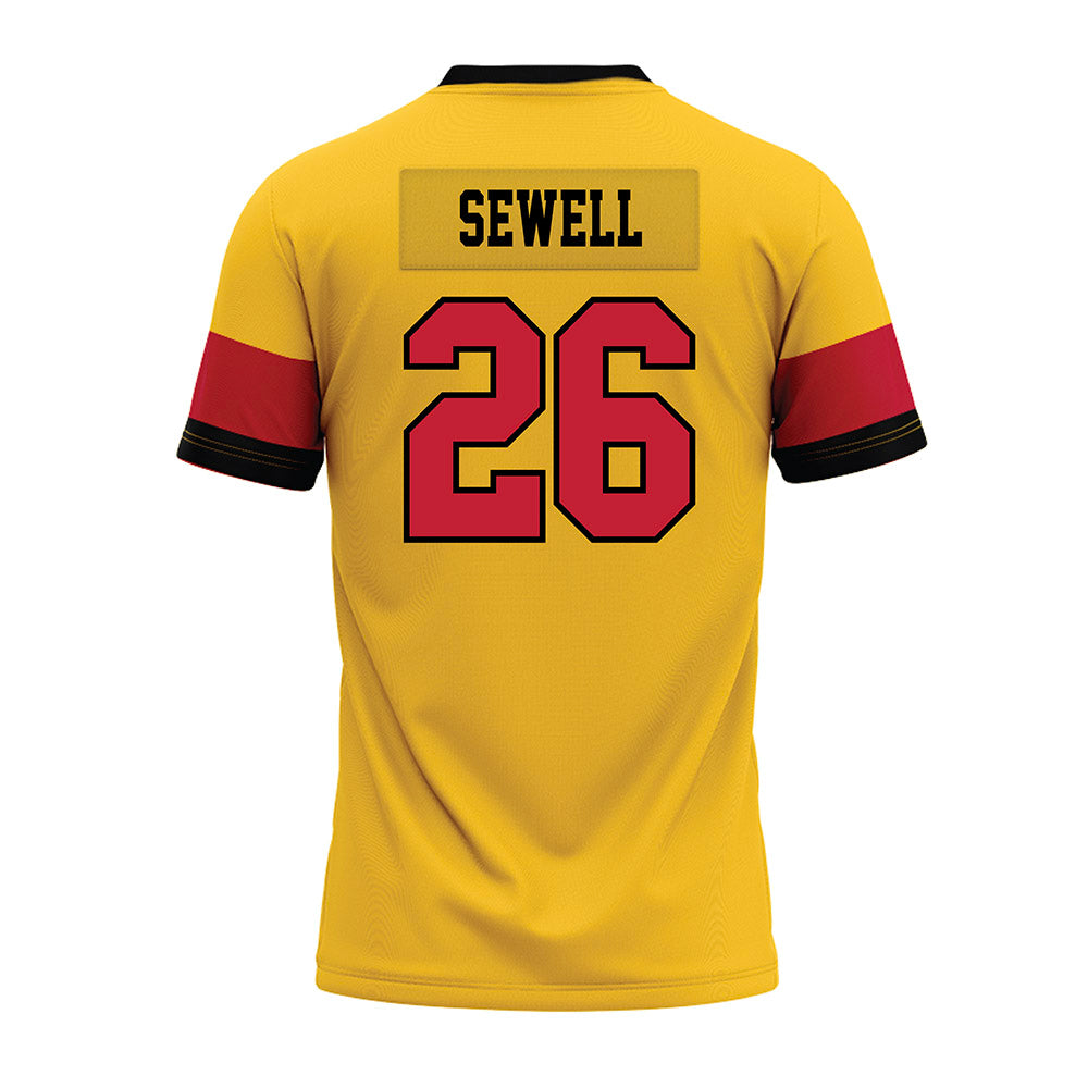Ferris State - NCAA Football : JJ Sewell - 2024 Yellow Premium Football Jersey-1